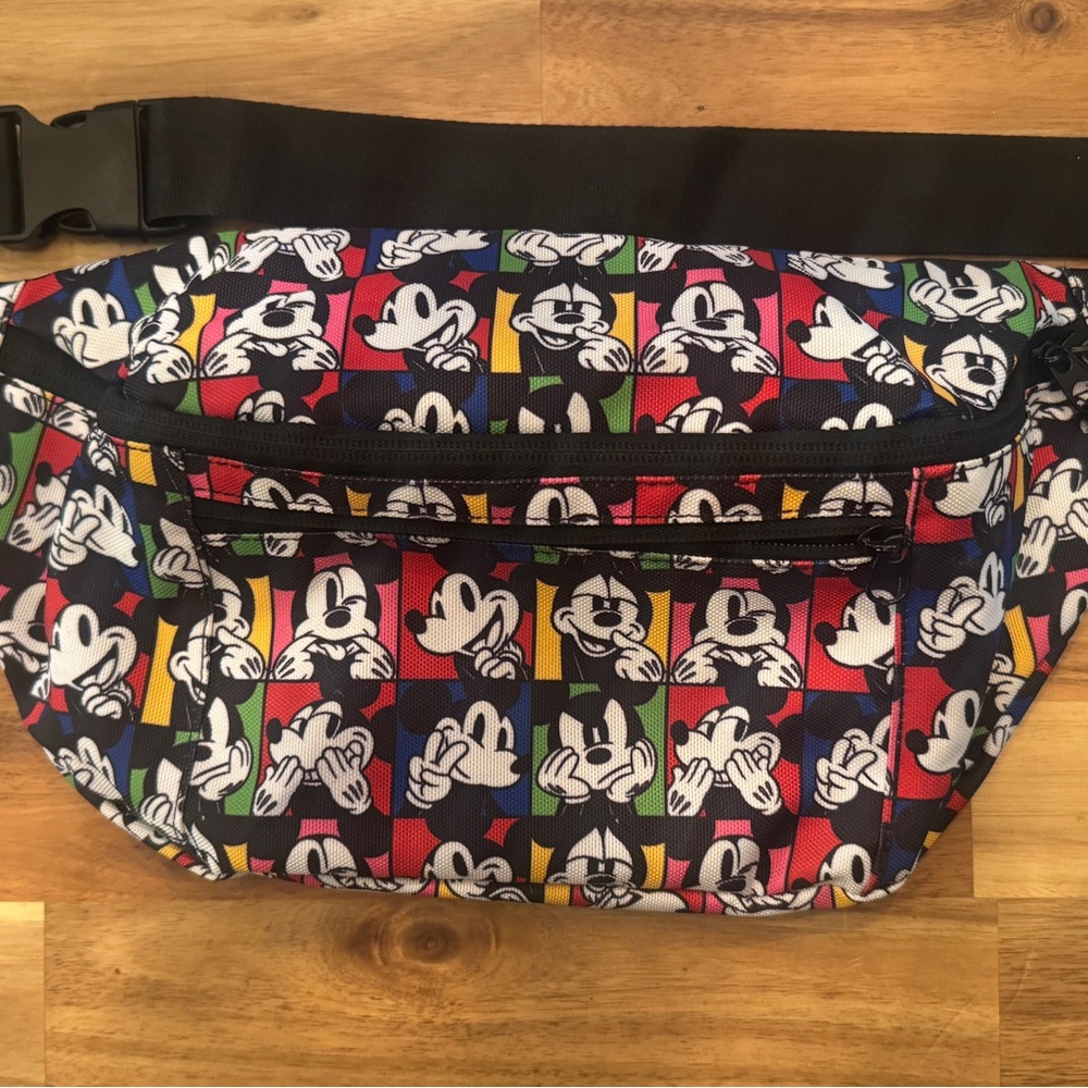 Mickey Mouse Multi-Color Patterned Fanny Pack, Mickey & Co.